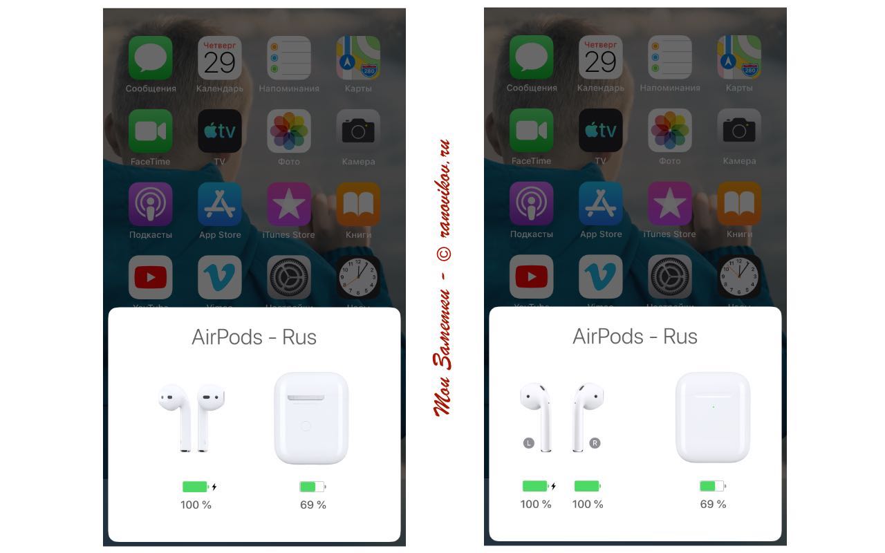 Все фишки AirPods второго поколения заряд-1 - Мои заметки